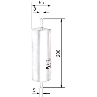 BMW 3 Serisi E36 M3 3.0 Coupé S50 Yakıt Filtresi | BOSCH 0450905901
