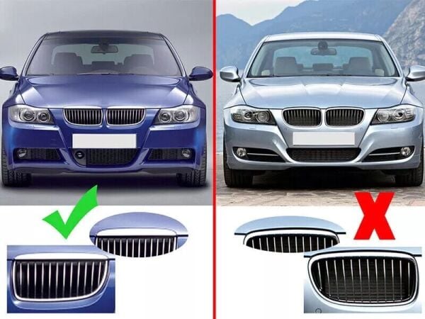 Bmw E90 Eski Model Ful Krom Panjur Takımı