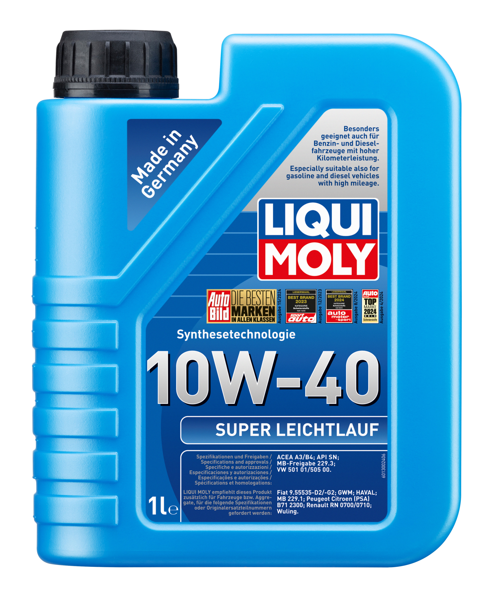 Liqui Moly Super Leichtlauf 10W-40 Sentetik Motor Yağı (LQM-9503)