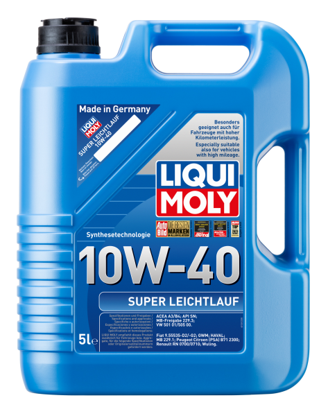 Liqui Moly Super Leichtlauf 10W-40 Sentetik Motor Yağı (LQM-9505)