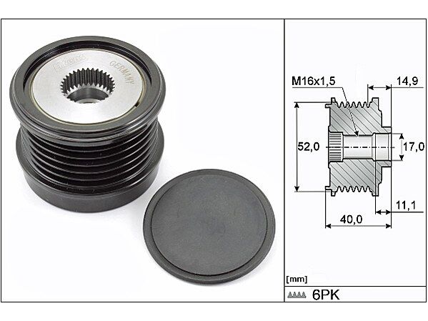 Mercedes E Serisi W212 E 180 Alternatör Kasnağı | INA 535 0293 10