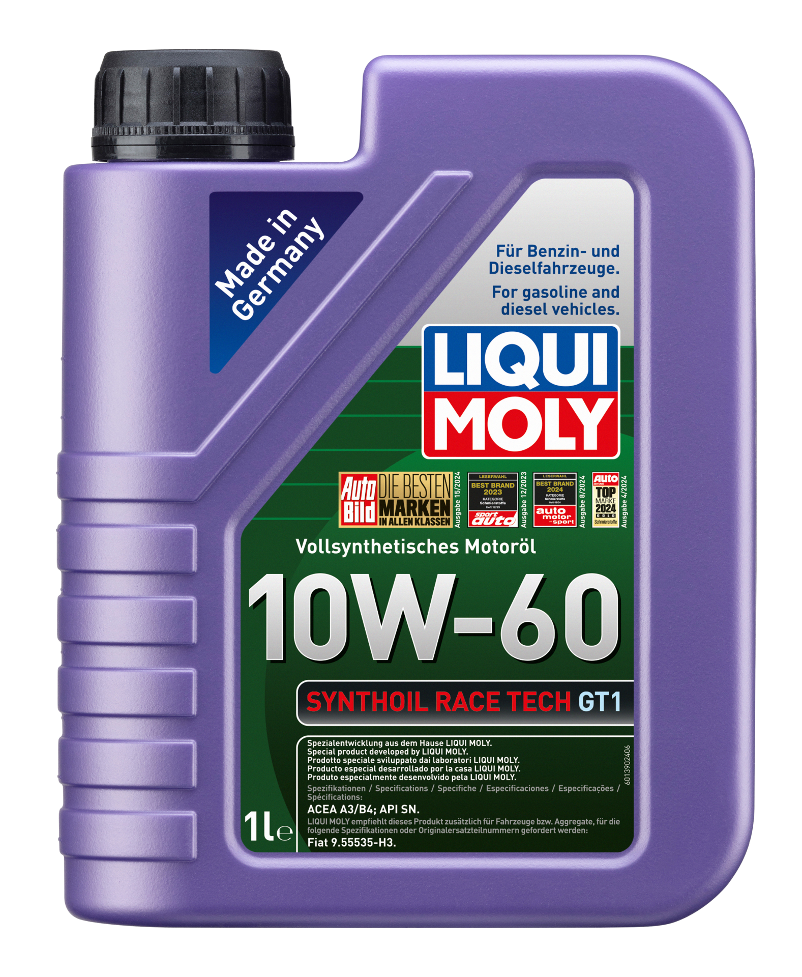 Liqui Moly Synthoil Race Tech GT1 10W-60 Sentetik Motor Yağı (LQM-8908)