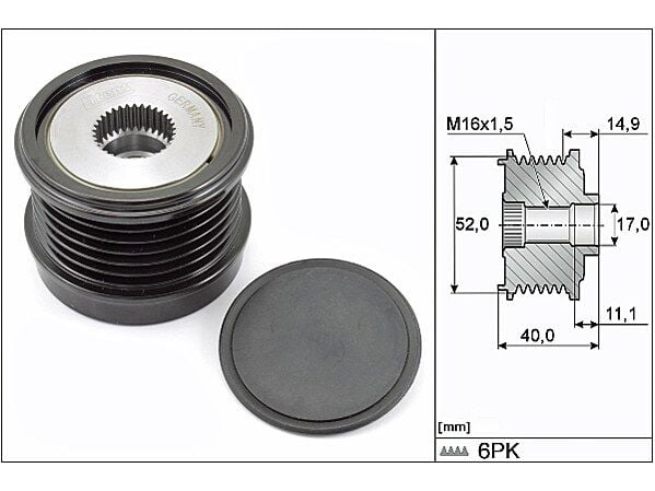 Mercedes E Serisi W213 E 300 EQ Boost Alternatör Kasnağı | INA 535 0293 10