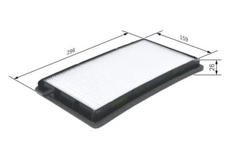 BMW 3 Serisi E36 M3 3.0 Coupé S50 Polen Filtresi | BOSCH 1987432002