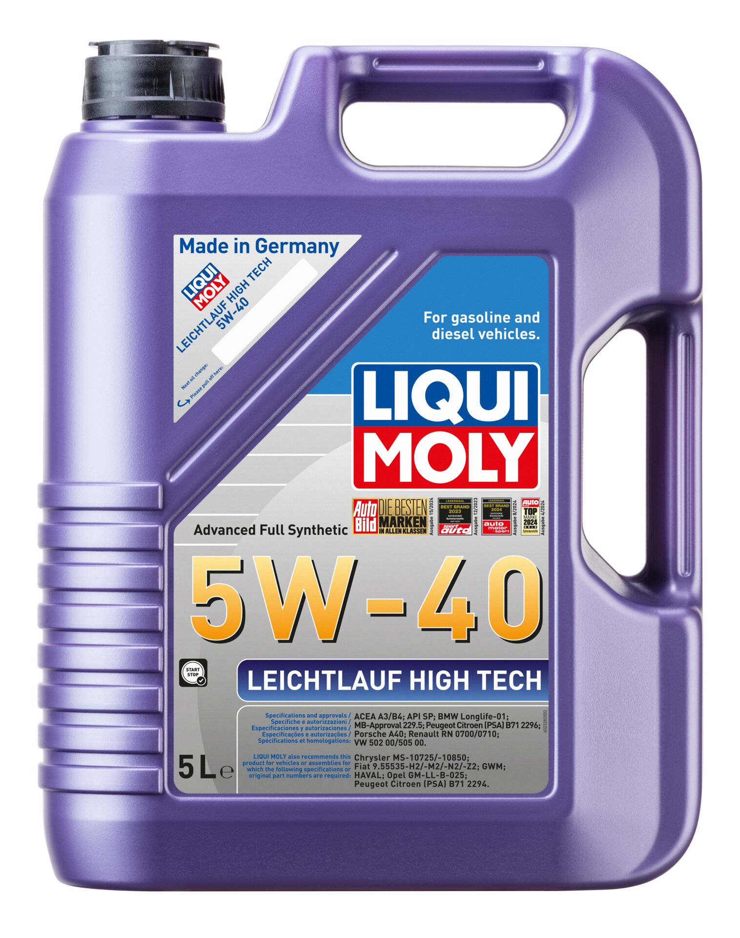 Liqui Moly Leichtlauf High Tech 5W40 Motor Yağı 5 Litre | LQM-2328