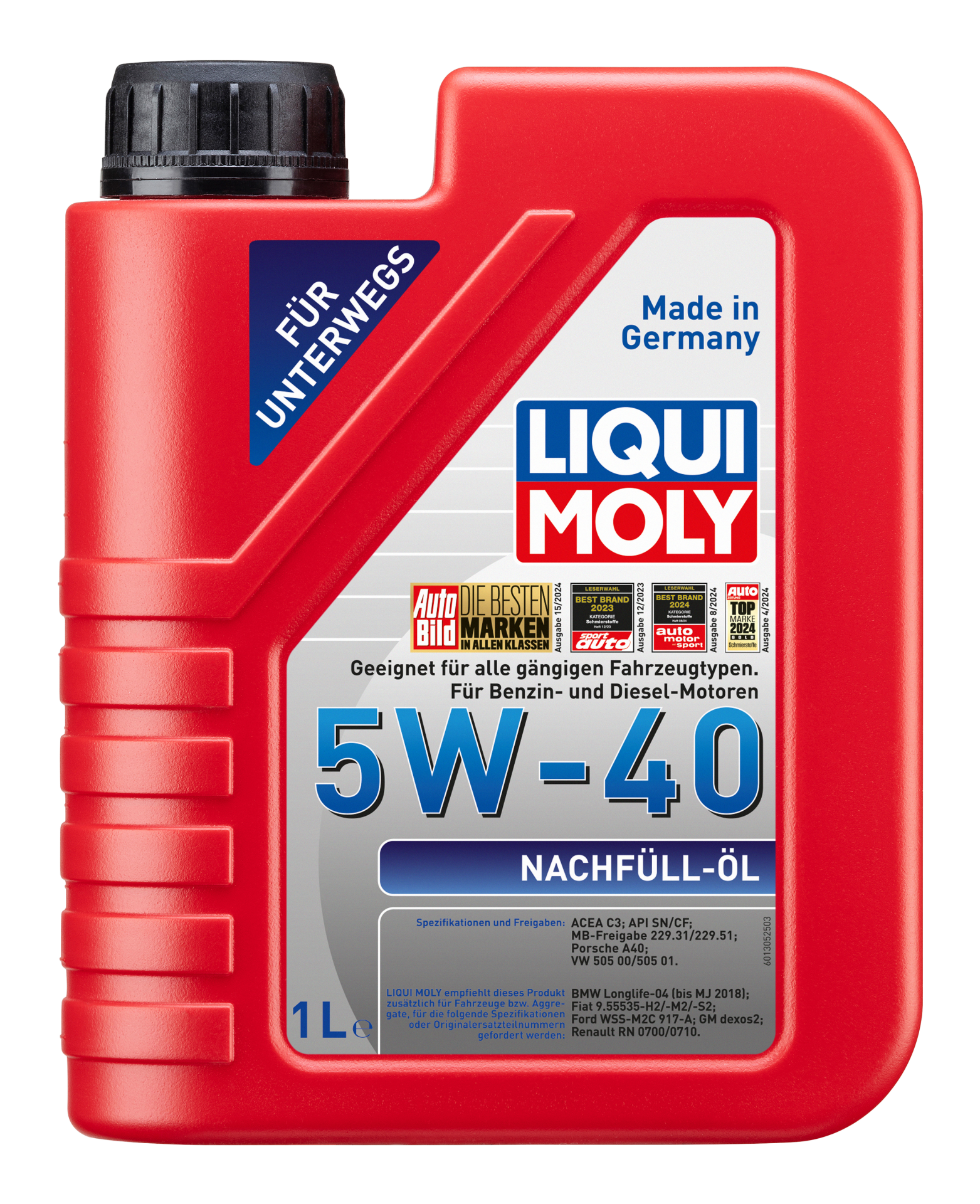 Liqui Moly Top-Up Oil 5W-40 | Dolum Yağı (LQM-1305)
