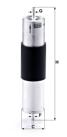 BMW X5 E53 3.0 d M57 Yakıt Filtresi | MANN WK 521/3