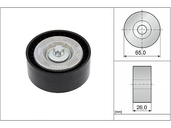 Mercedes C Serisi W204 C 200 Kompressor V Kayış Gergi Rulmanı | INA 532 0630 10