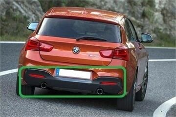 BMW 1 Serisi F20 Tampon Difüzörü Arka Çift Çıkış M Tech 135 140İ Versiyon | ITHAL 51128060303