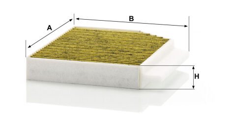 Mercedes C Serisi W206 C 200 d OM654 Polen Filtresi | MANN FP26023