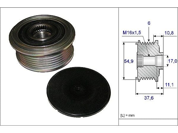 Mercedes A Serisi W176 A 180 CDI BlueEFFICIENCY Alternatör Kasnağı | INA 535 0123 10
