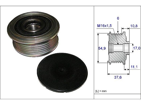 Mercedes B Serisi W246 B 180 CDI BlueEFFICIENCY Alternatör Kasnağı | INA 535 0123 10