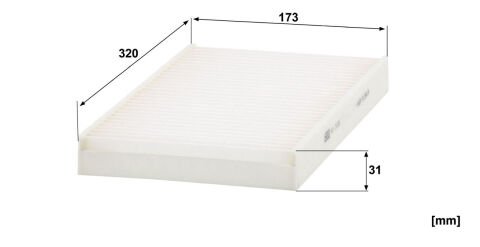 BMW 5 Serisi E60-61 530xi N52 N53 Polen Filtresi | MANN CU 3139