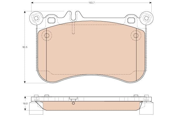 Mercedes S Serisi W222 S 500 M278 Ön Fren Balatası | TRW GDB1972