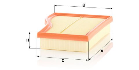 Mercedes CLA C118 CLA 200 M282 Hava Filtresi | MANN C26017