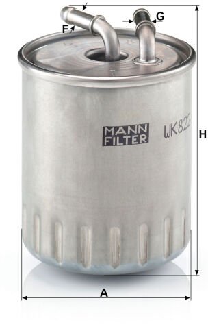 Mercedes M Serisi W163 1997-2005 ML 400 CDI OM628 Yakıt Filtresi | MANN WK822/3