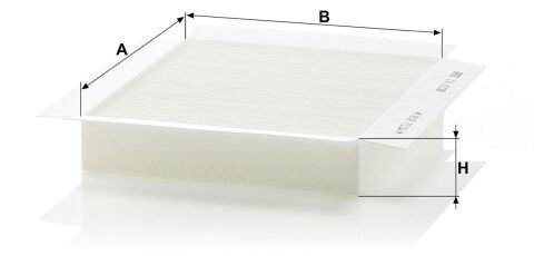 Mercedes M Serisi W163 1997-2005 ML 430 M113 Polen Filtresi | MANN CU2338