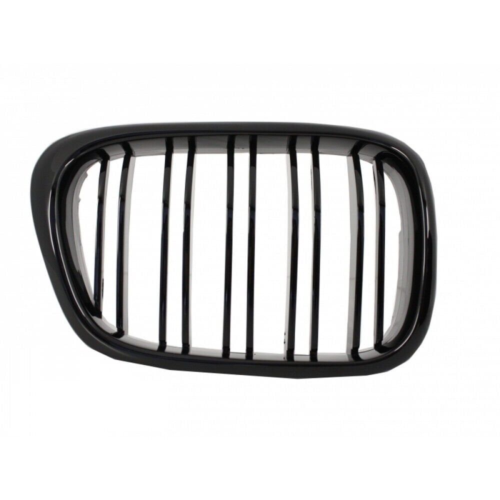 BMW E39 Piano Black Double Slat Grille Set