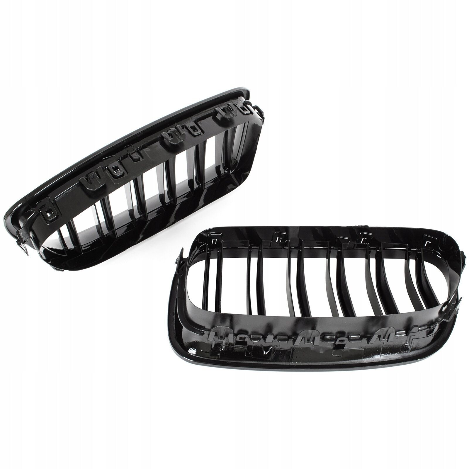 BMW F10 Piano Black Double Slat Grille Set