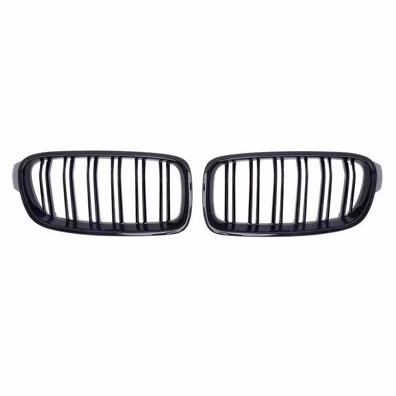 BMW F30 Piano Black Double Slat Grille Set