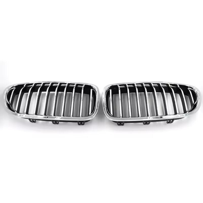 BMW F10 Chrome Black Grille Set