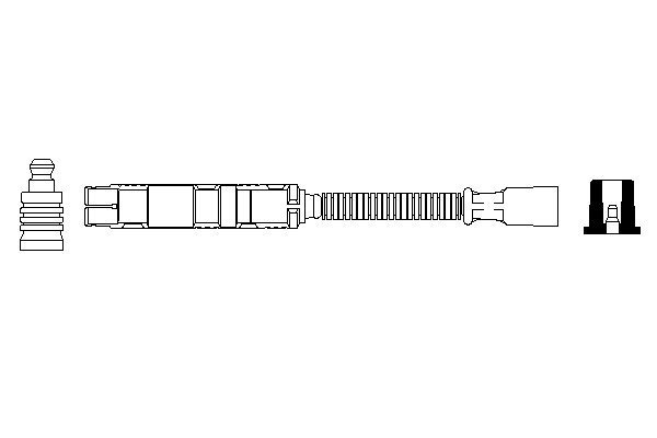 Mercedes W211 E 320T-Modell M112 Buji Kablosu | BOSCH 0356912950