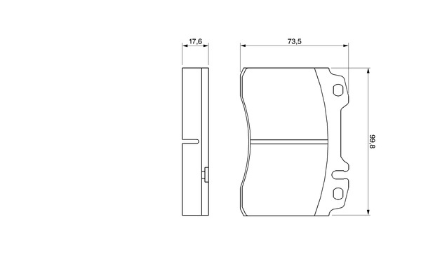 Mercedes W208 CLK 430 Fren Balatası Ön | BOSCH 0986460966