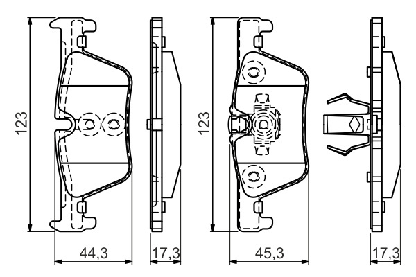 BMW F32 420i Fren Balatası Arka | BOSCH 0986494554