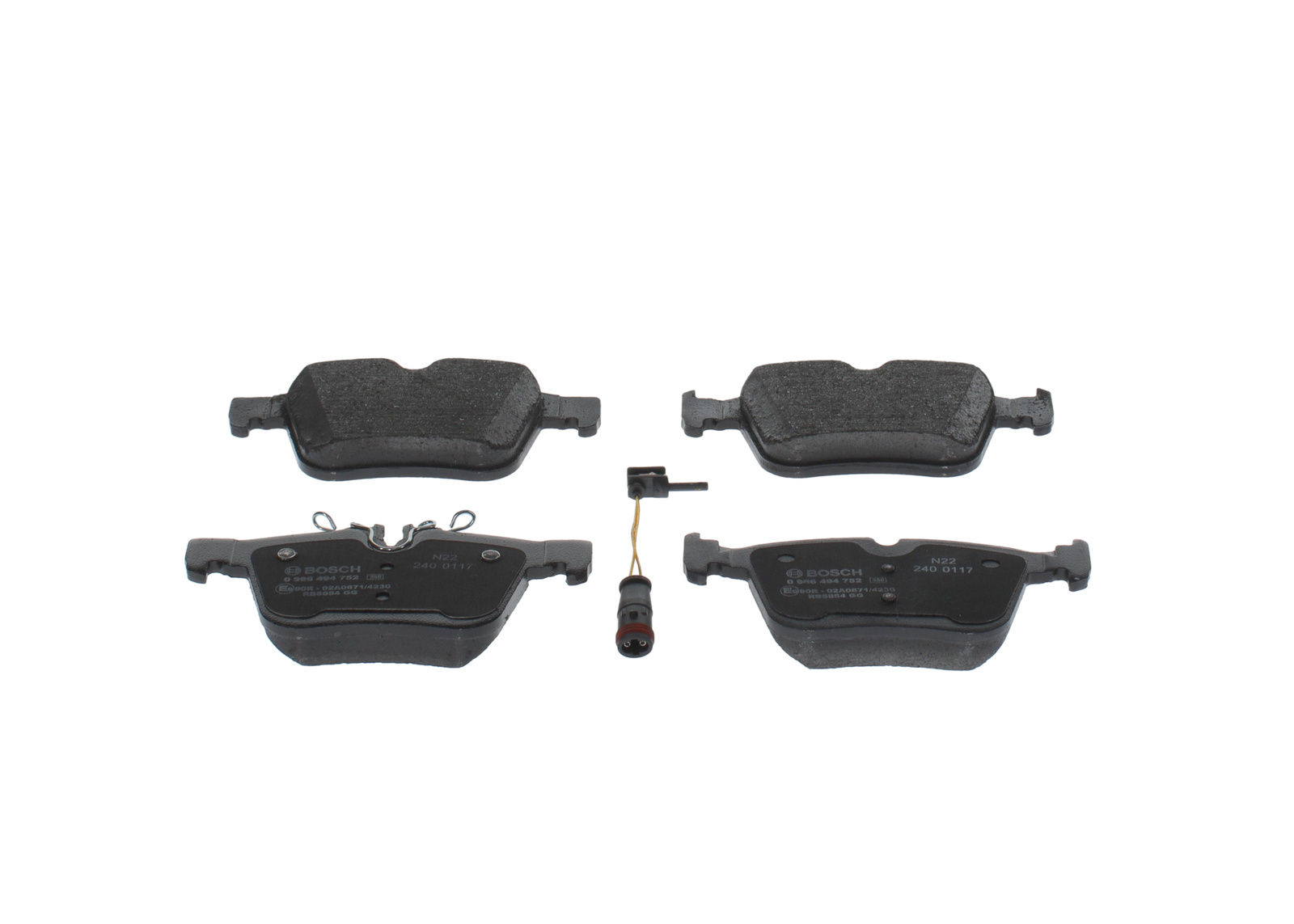 Mercedes W205 C 200 Fren Balatası Arka | BOSCH 0986494752