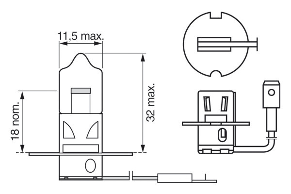 BMW E30 3 Serisi Sis Farı Ampulü | BOSCH 1987301006