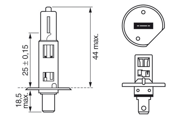 BMW E38 7 Serisi Uzun Huzmeli Far Ampulü | BOSCH 1987302011