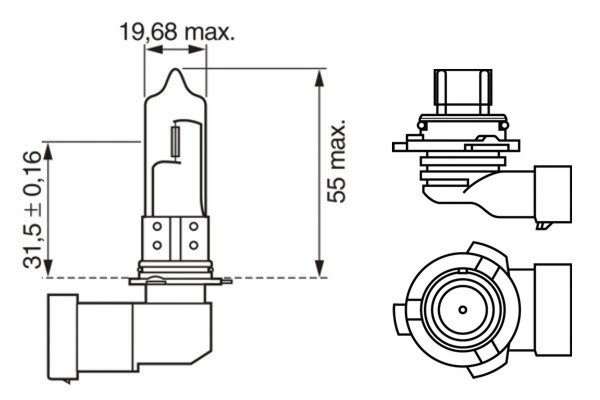 BMW E46 3 Serisi Sis Farı Ampulü | BOSCH 1987302153