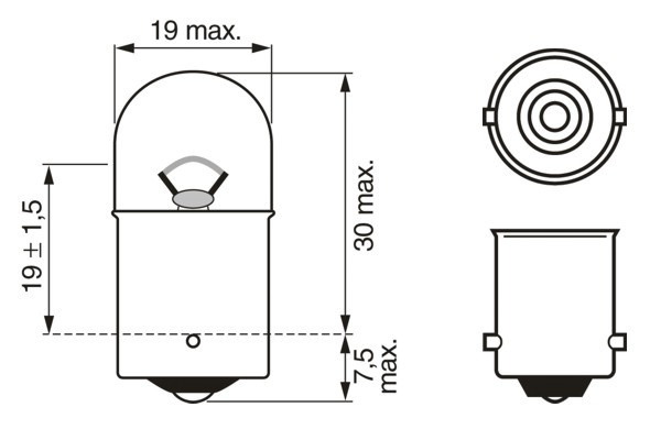 BMW E39 5 Serisi Arka Lambası Ampulü | BOSCH 1987302204