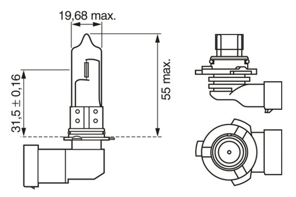 BMW E36 Z3 Uzun Huzmeli Far Ampulü | BOSCH 1987302807