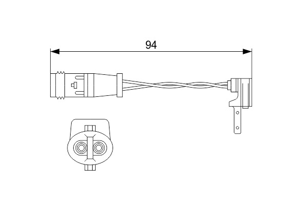 Mercedes W246 B 180 Fren Balata Fişi Arka | BOSCH 1987474553