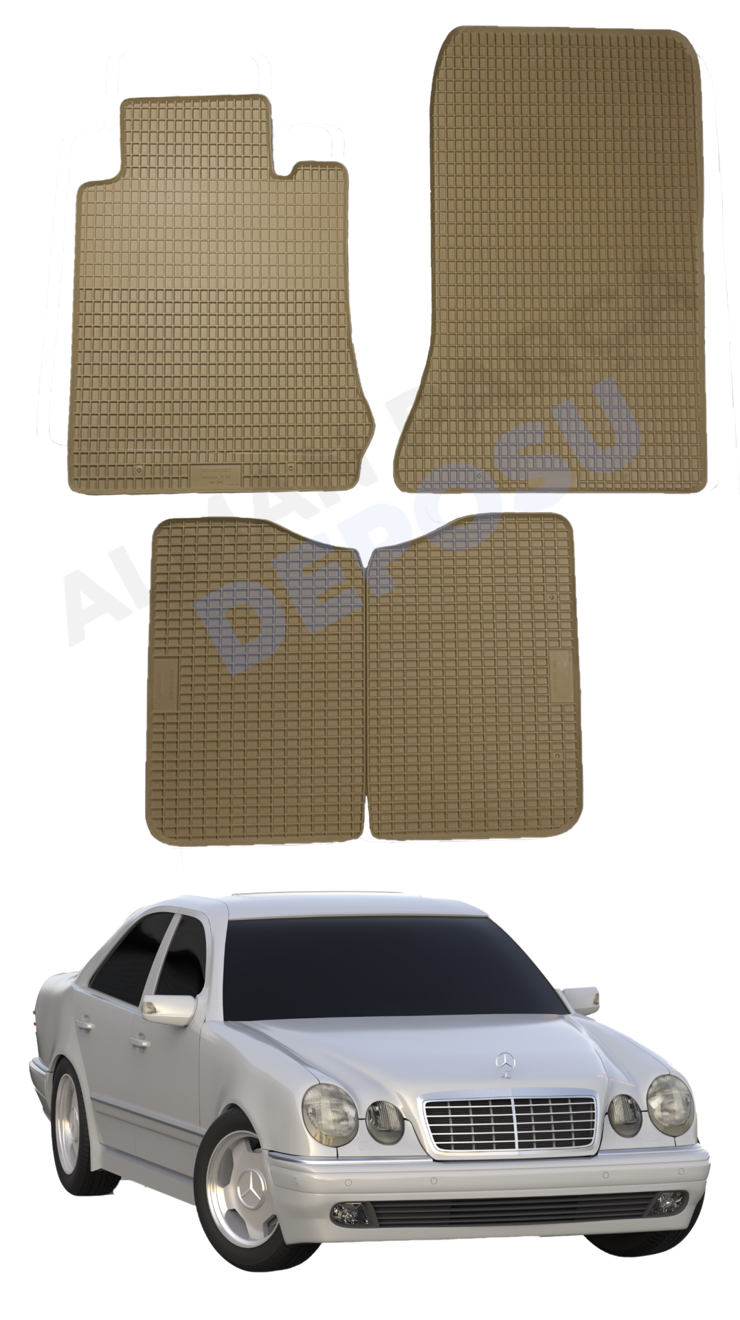 Mercedes E-Class W210 1996-2002 Beige Floor Mat
