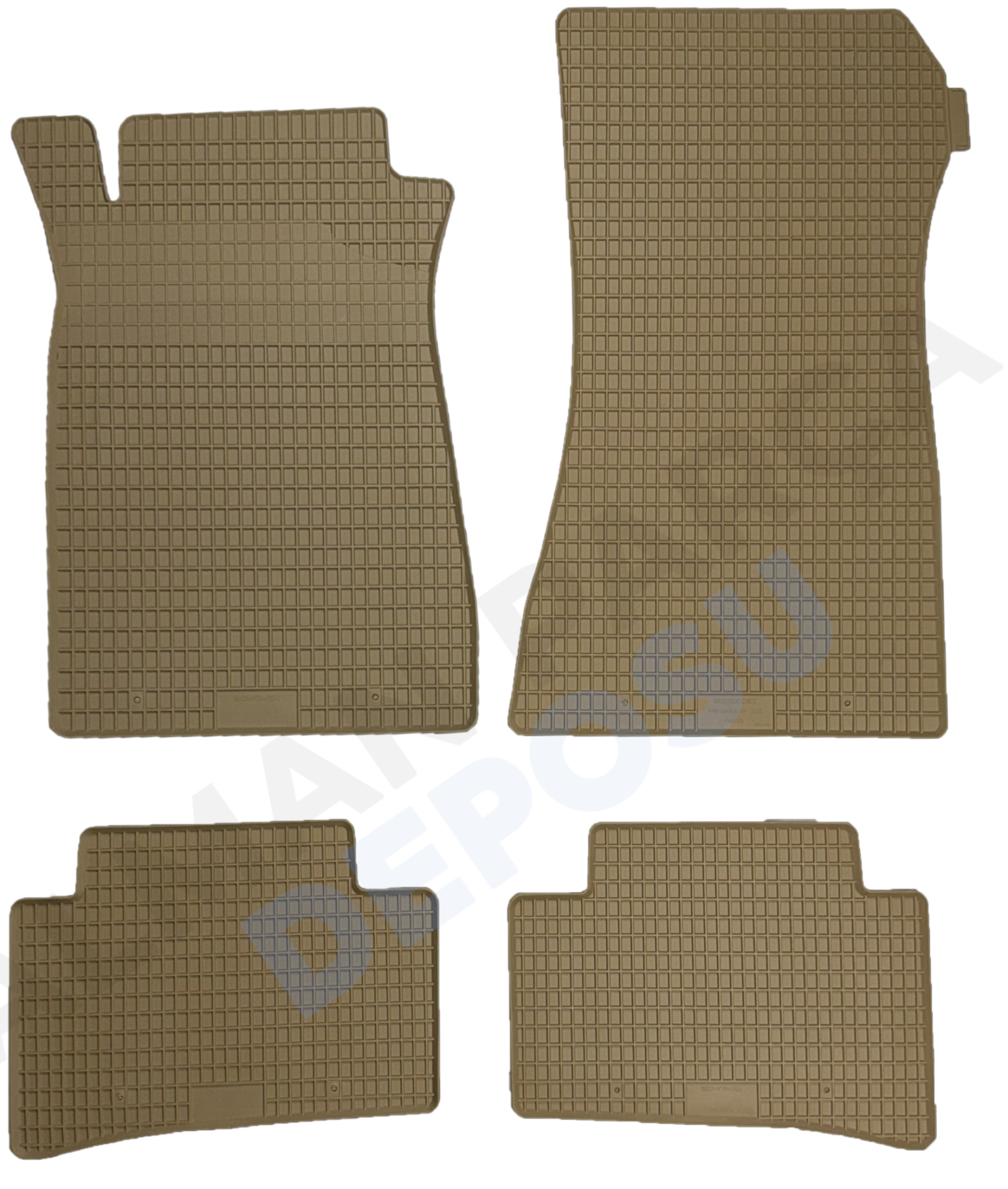 Mercedes C-Class W203 Coupe Beige Rubber Floor Mat