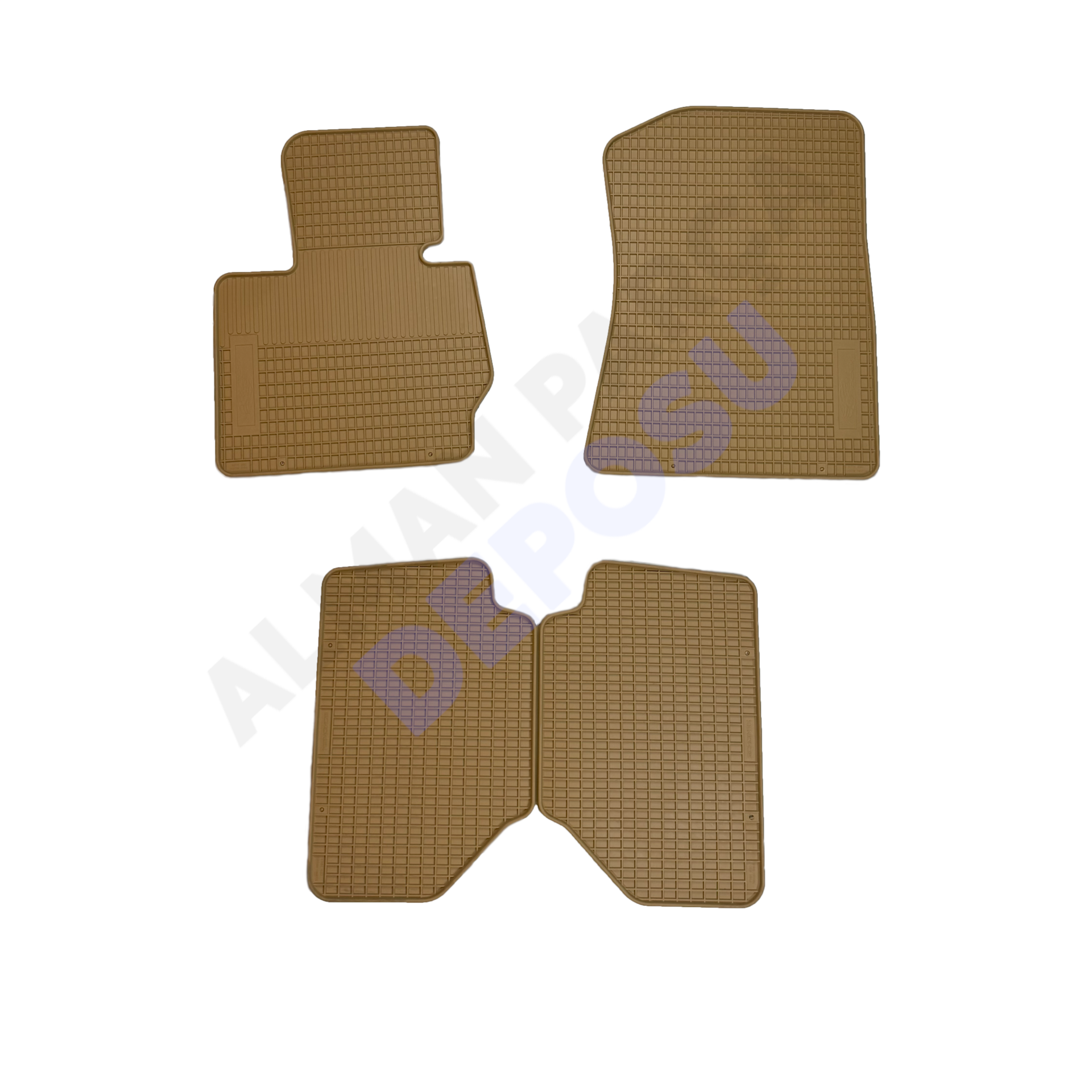 BMW F26 Rubber Floor Mat Beige Odorless Original Custom-Cut Schönek