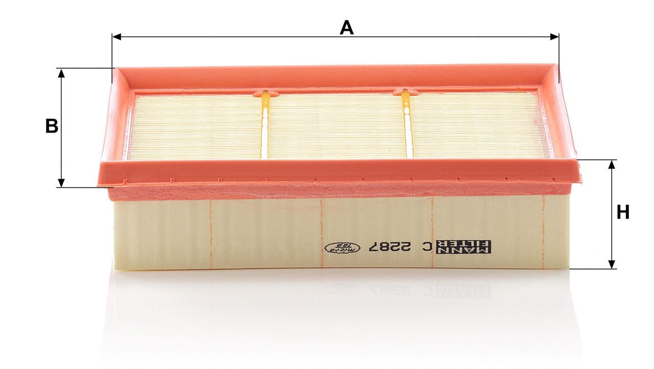 Mercedes A-Class W169 A 200 M266 Air Filter | MANN C2287
