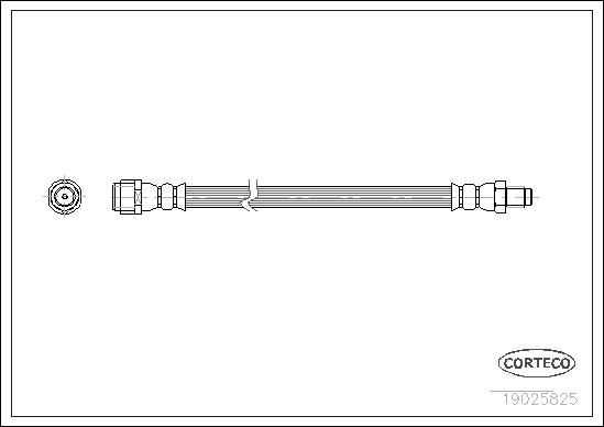 Mercedes W220 Fren Hortumu Arka | CORTECO 19025825