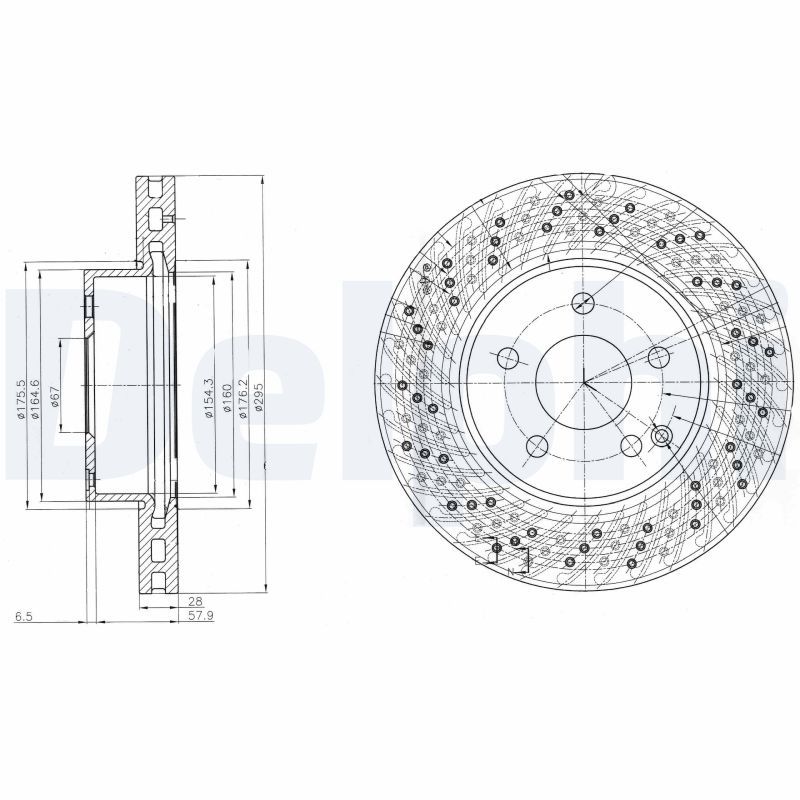 Mercedes W212 Fren Diski Ön Havalı 295mm | DELPHI BG4142C