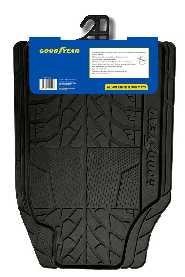 Black Universal Floor Mat Set | GDY 401013