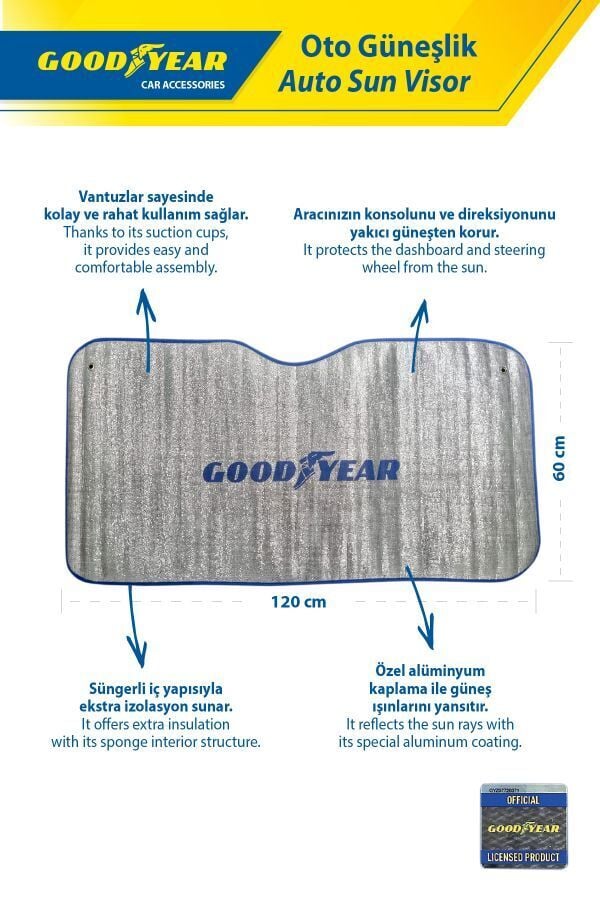 Sunshade 120x60 cm 3mm | GDY 401014