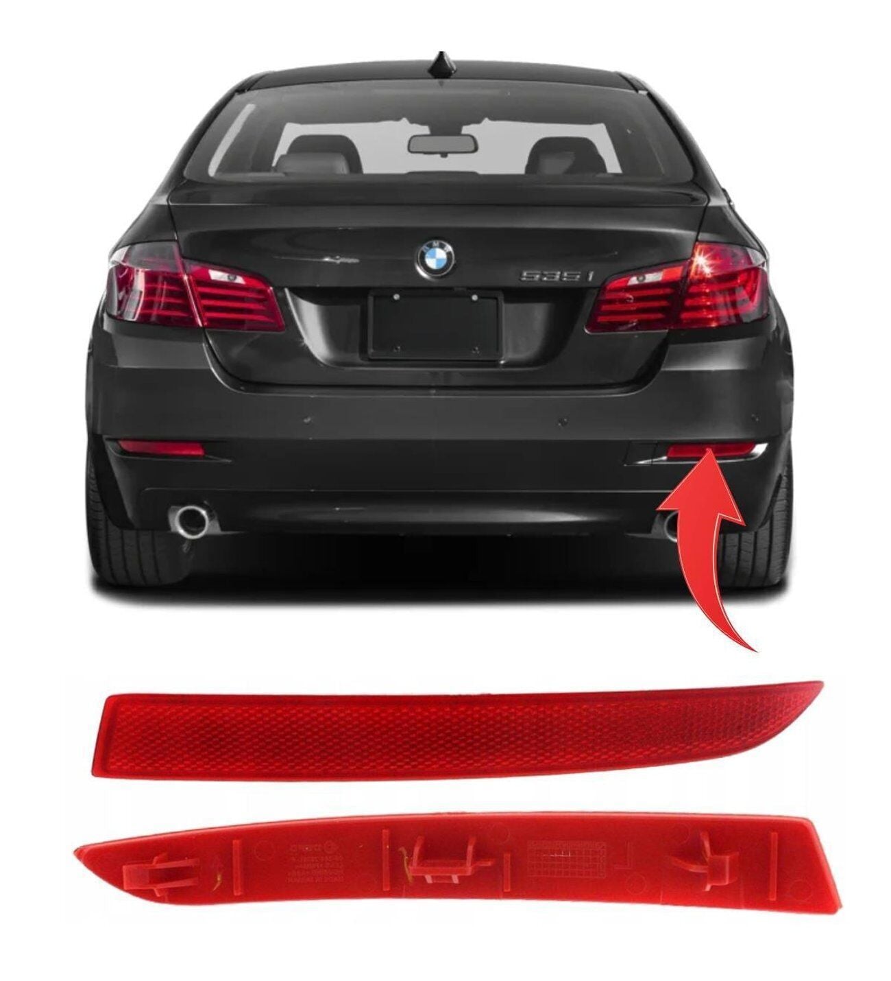 BMW F10 Right Rear Bumper Reflector - GKL 340430