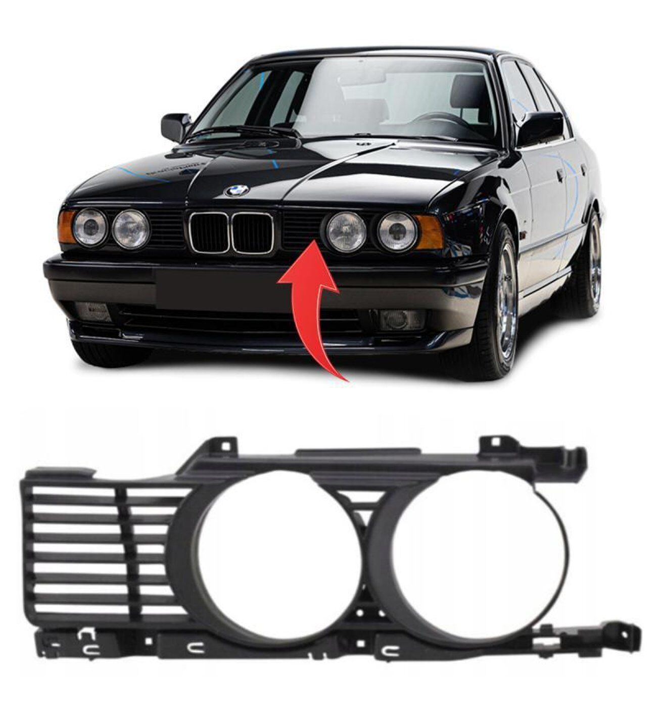 BMW E34 Left Kidney Grille 1988-1993 | GKL 340888