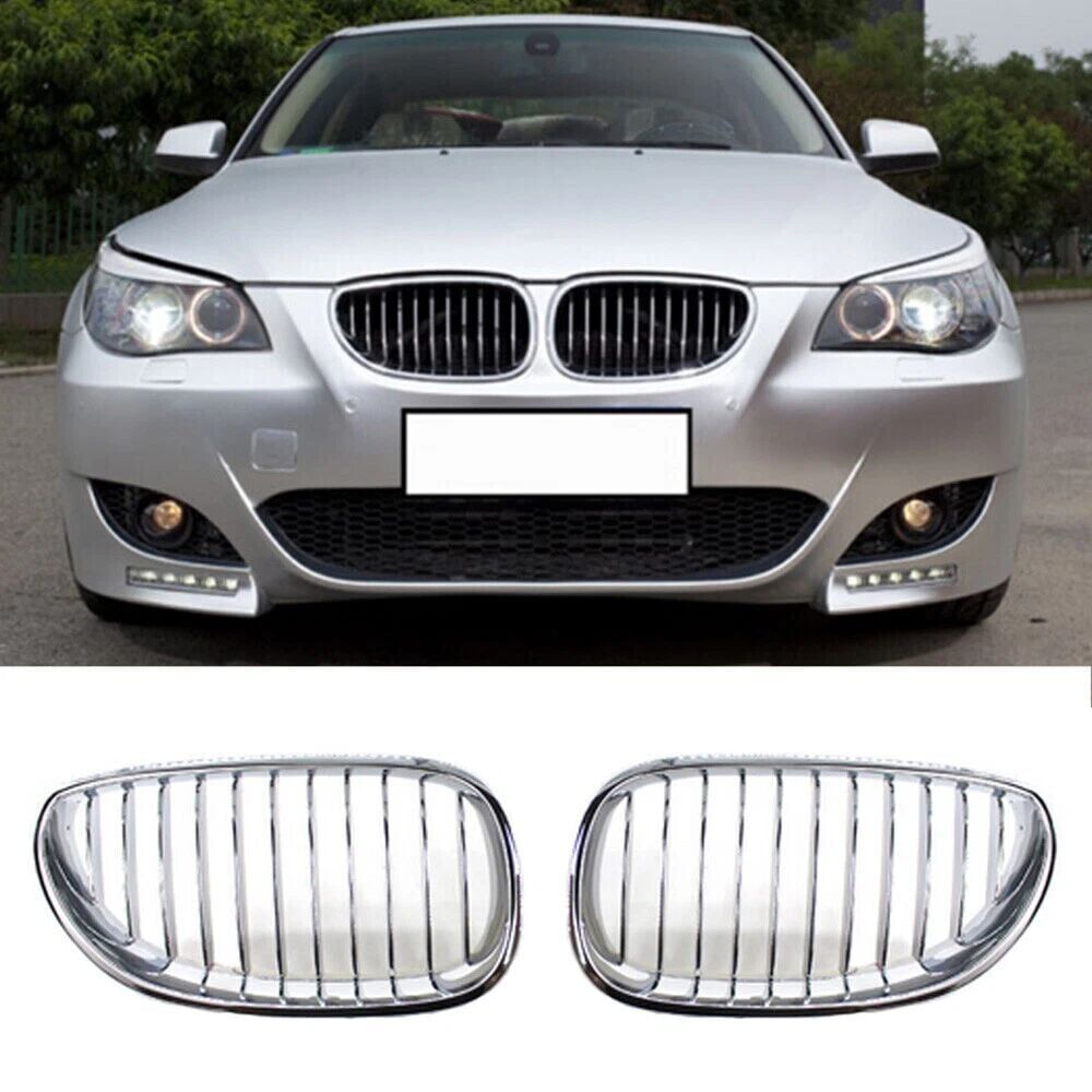 BMW 5 Series E60-LCI Front Grille Kidney Chrome Set
