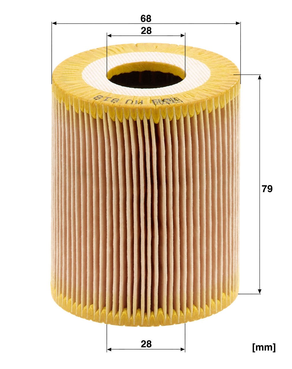 BMW E46 330d M57 Oil Filter | MANN HU 818X