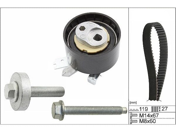 Mercedes B-Class W246 B 180 CDI Timing Belt Kit | INA