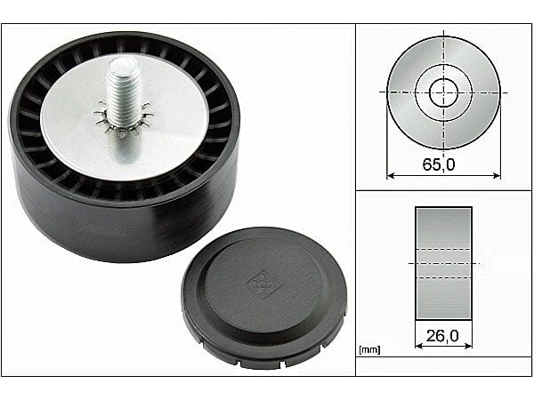 Mercedes C-Class W205 C 200 d Belt Tensioner Pulley