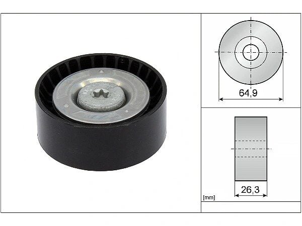 Mercedes E-Class W212 E 63 AMG S Belt Tensioner Pulley